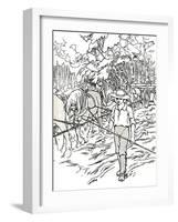 'A Settler Clearing His Land', 1912-Charles Robinson-Framed Giclee Print