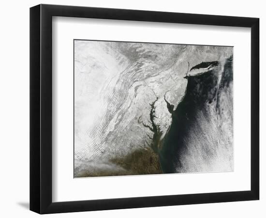 A Severe Winter Storm Along the United States East Coast-null-Framed Photographic Print