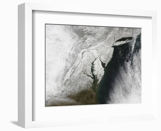 A Severe Winter Storm Along the United States East Coast-null-Framed Photographic Print