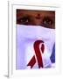 A Sex Worker Looks on During an Aids Awareness Rally on World Aids Day-null-Framed Photographic Print