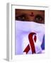 A Sex Worker Looks on During an Aids Awareness Rally on World Aids Day-null-Framed Photographic Print