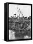 A Shaduf on the Nile, Egypt, C1890-G Lekegian-Framed Stretched Canvas