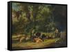 A Shady Corner, 1840-William Shayer-Framed Stretched Canvas