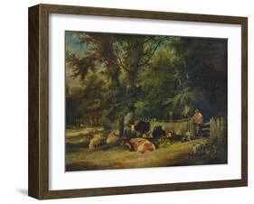 A Shady Corner, 1840-William Shayer-Framed Giclee Print