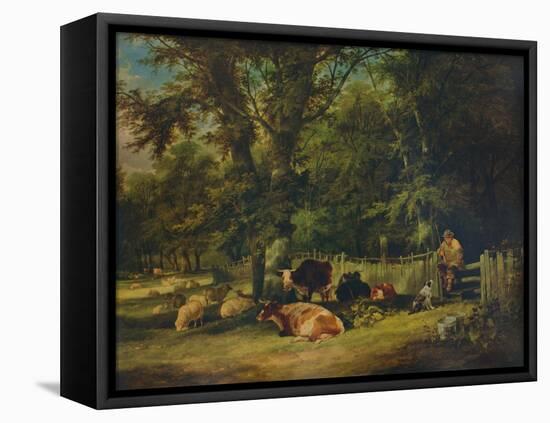 A Shady Corner, 1840-William Shayer-Framed Stretched Canvas