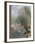 A Shady Corner, (Oil on Canvas)-George Clausen-Framed Giclee Print
