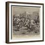 A Sham Fight at Berber, the 9th Soudanese Regiment Charging-Henry Marriott Paget-Framed Giclee Print