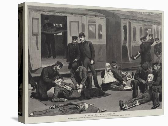 A Sham Railway Accident-Robert Barnes-Stretched Canvas