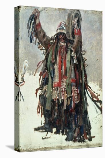 A Shaman, Sketch for "Yermak Conquers Siberia," 1893-Vasilii Ivanovich Surikov-Stretched Canvas