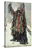 A Shaman, Sketch for "Yermak Conquers Siberia," 1893-Vasilii Ivanovich Surikov-Stretched Canvas