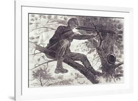 A Sharp-Shooter on Picket Duty, 1862-Winslow Homer-Framed Giclee Print