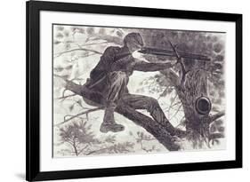 A Sharp-Shooter on Picket Duty, 1862-Winslow Homer-Framed Giclee Print