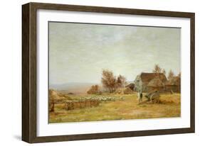 A Sheep Farm on the South Downs, 1906-James Aumonier-Framed Giclee Print