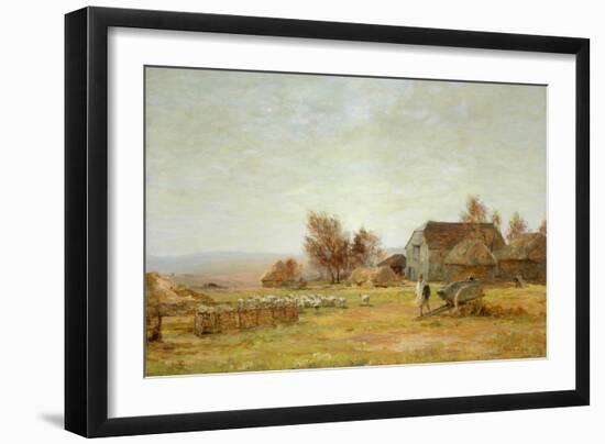 A Sheep Farm on the South Downs, 1906-James Aumonier-Framed Giclee Print