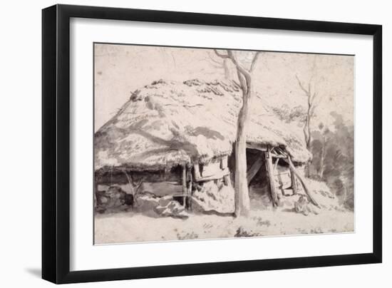 A Sheepfold in the Forest-Adriaen van de Velde-Framed Giclee Print