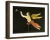 A Sheet Metal Angel Gabriel Weathervane, American, 19th Century-null-Framed Giclee Print