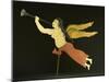 A Sheet Metal Angel Gabriel Weathervane, American, 19th Century-null-Mounted Giclee Print