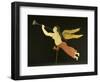 A Sheet Metal Angel Gabriel Weathervane, American, 19th Century-null-Framed Giclee Print