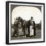 A Sheikh and His Bodyguard, Syria, 1900s-null-Framed Giclee Print