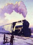 Train in Winter-A. Sheldon Pennoyer-Framed Giclee Print