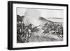 A Shell from the Naval Brigade Dispersing Boers from Behind the Seven Sisters Kojes-Louis Creswicke-Framed Giclee Print