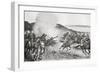 A Shell from the Naval Brigade Dispersing Boers from Behind the Seven Sisters Kojes-Louis Creswicke-Framed Giclee Print