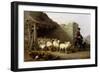 A Shepherd and His Flock, 1862-Eugene Joseph Verboeckhoven-Framed Premium Giclee Print