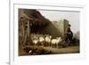 A Shepherd and His Flock, 1862-Eugene Joseph Verboeckhoven-Framed Giclee Print