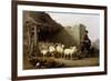 A Shepherd and His Flock, 1862-Eugene Joseph Verboeckhoven-Framed Giclee Print