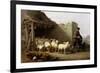 A Shepherd and His Flock, 1862-Eugene Joseph Verboeckhoven-Framed Giclee Print