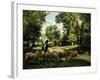 A Shepherd and His Flock-Julien Dupre-Framed Giclee Print