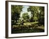 A Shepherd and his Flock-Julien Dupre-Framed Giclee Print