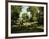 A Shepherd and his Flock-Julien Dupre-Framed Giclee Print
