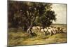 A Shepherd and His Flock-Charles Emile Jacque-Mounted Giclee Print