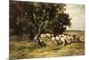 A Shepherd and His Flock-Charles Emile Jacque-Mounted Giclee Print