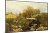 A Shepherd and his Sheep by A Stream, 1863-John F. Tennant-Mounted Giclee Print