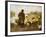 A Shepherd and Sheep by a Lake-Julius Hugo Bergmann-Framed Giclee Print