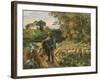 A Shepherd at Montfoucault, Sunset, 1876-Canaletto-Framed Giclee Print