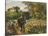 A Shepherd at Montfoucault, Sunset, 1876-Canaletto-Stretched Canvas