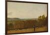 A Shepherd in a Landscape Looking across Dedham Vale Towards Langham, C.1810-John Constable-Framed Giclee Print