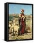 A Shepherd of Jerusalem-William J. Webbe-Framed Stretched Canvas