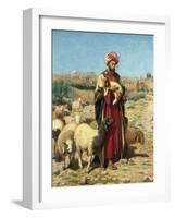 A Shepherd of Jerusalem-William J. Webbe-Framed Giclee Print