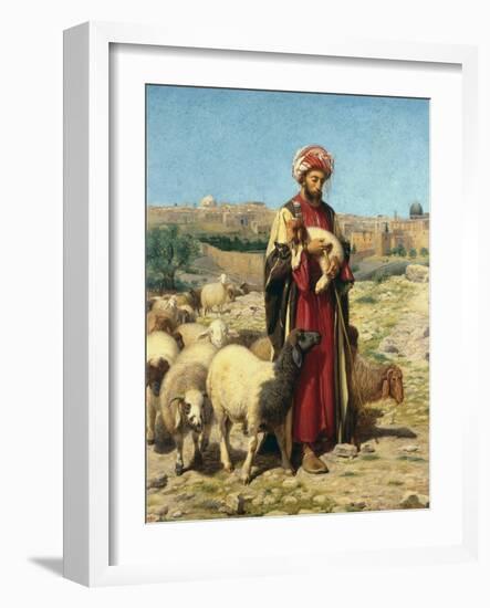 A Shepherd of Jerusalem-William J. Webbe-Framed Giclee Print