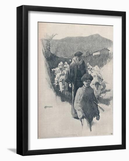 'A Shepherd of the Pyrenees', c19th century-Elizabeth Adela Forbes-Framed Giclee Print