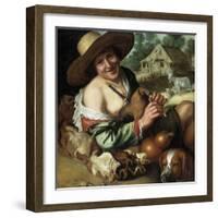 A Shepherd Piper-Peter Wtewael-Framed Giclee Print