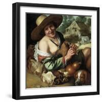 A Shepherd Piper-Peter Wtewael-Framed Giclee Print