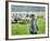 A Shepherd Stands by His Sheep in Miclosoara, Romania, October 2006-Rupert Wolfe-murray-Framed Photographic Print