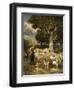 A Shepherd Tending His Flock-Charles Emile Jacque-Framed Giclee Print