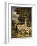 A Shepherd Tending His Flock-Charles Emile Jacque-Framed Giclee Print