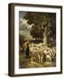 A Shepherd Tending His Flock-Charles Emile Jacque-Framed Giclee Print